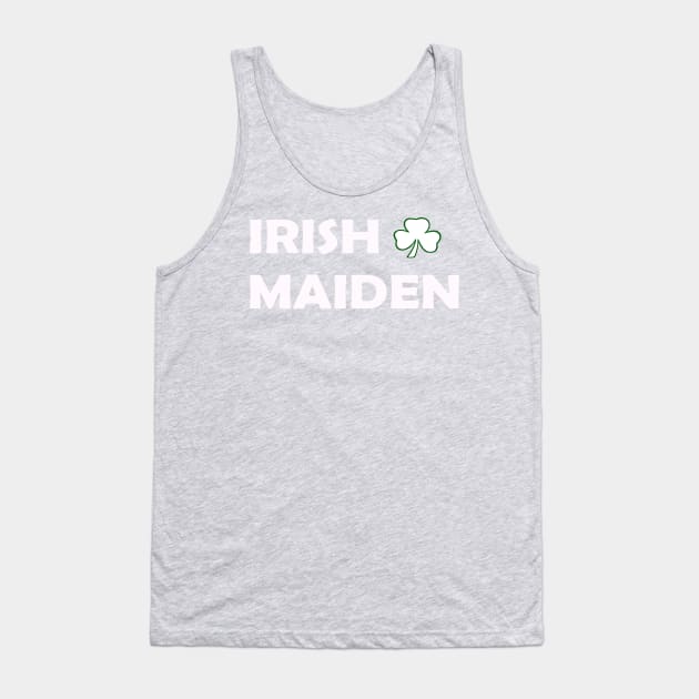 Irish Maiden. Funny St Patricks Day Tank Top by CoolApparelShop